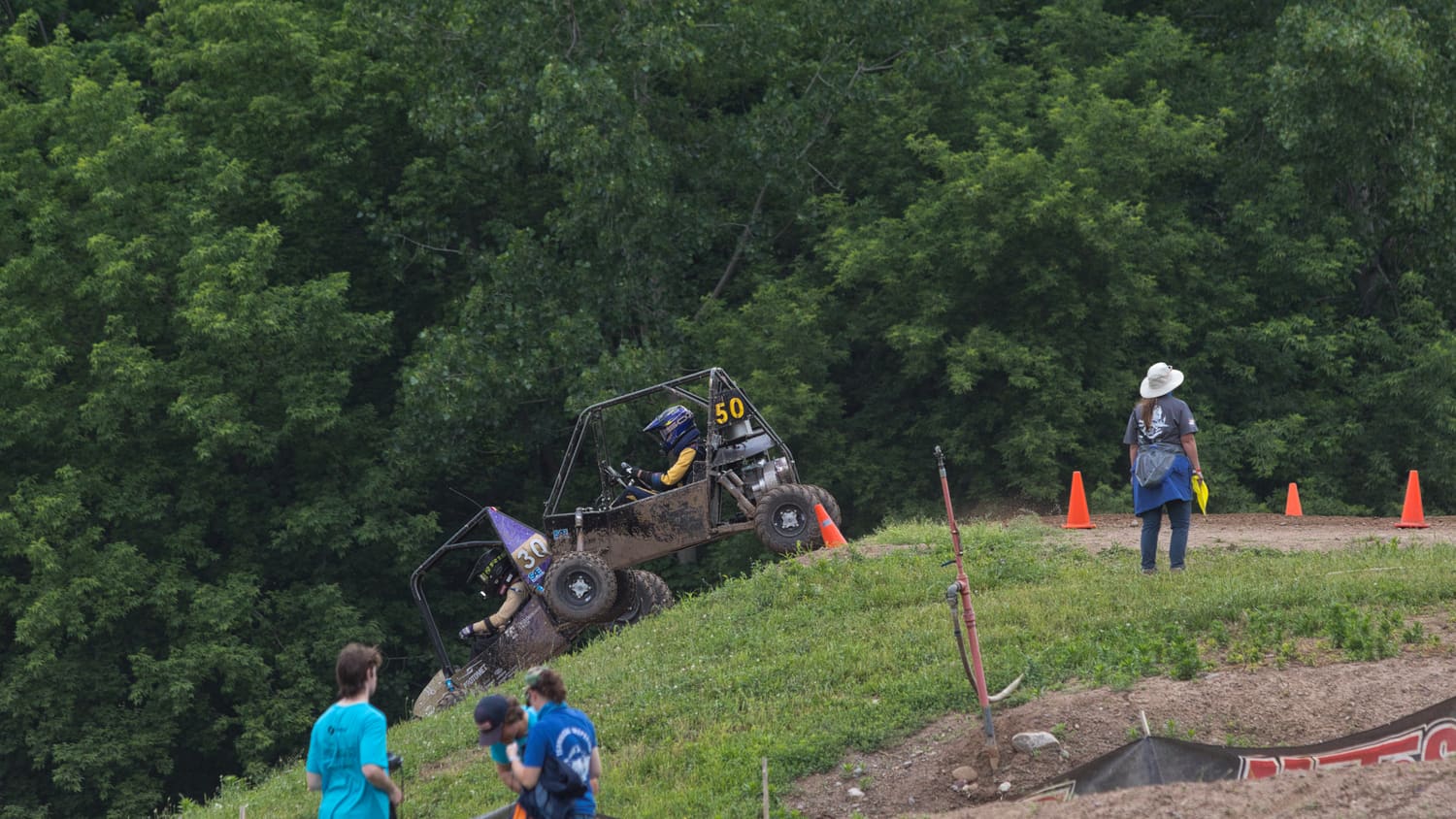 GBR4 on a steep section of the course